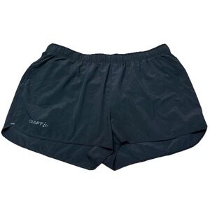 Craft 2.5" Women's M Running Shorts Athletic Black Lined Lightweight Pockets $65